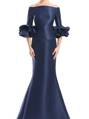 NWT Alexander by Daymor 1758S23 Mother of the Bride Dress Navy Size 6